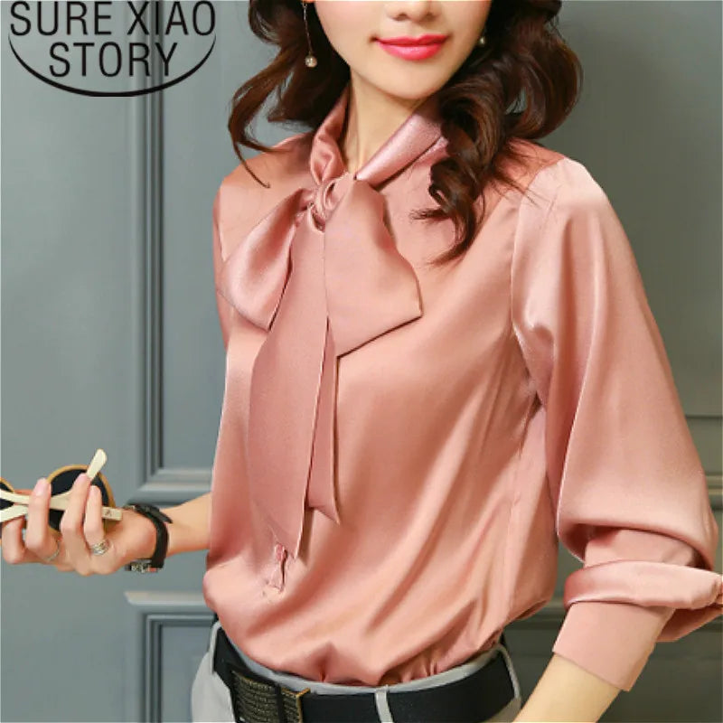 Tops Women's Casual Chiffon Blouse V-Neck Solid Shirt Bow Lantern SleeSPECIFICATIONSBrand Name: SURWENYUEStyle: Office LadyElasticity: Non StrechOrigin: Mainland ChinaCN: GuangdongSeason: All seasonFabric Type: ChiffonHign-concerned ChDMEwomenstorenull