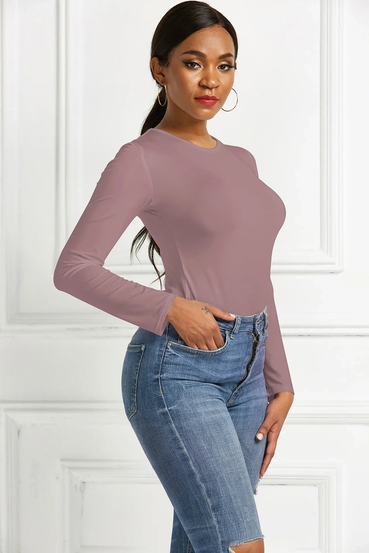 Long Sleeve O Neck Casual Bodysuit Women Body Tops White Black Nude ReSPECIFICATIONSBrand Name: NoEnName_NullDecoration: noneStyle: CasualElasticity: Medium StrecthOrigin: Mainland ChinaSeason: All seasonFabric Type: BroadclothHign-conDMEwomenstorenull