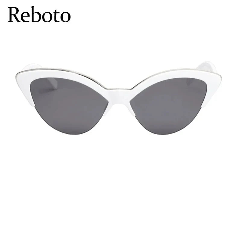 Sunglasses- Glasses For Women New Fashion Small Half Frame Eyewear