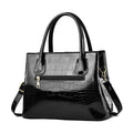 Handbag- Women Patent Pu Leather Mother Crossbody Bag Large Capacity