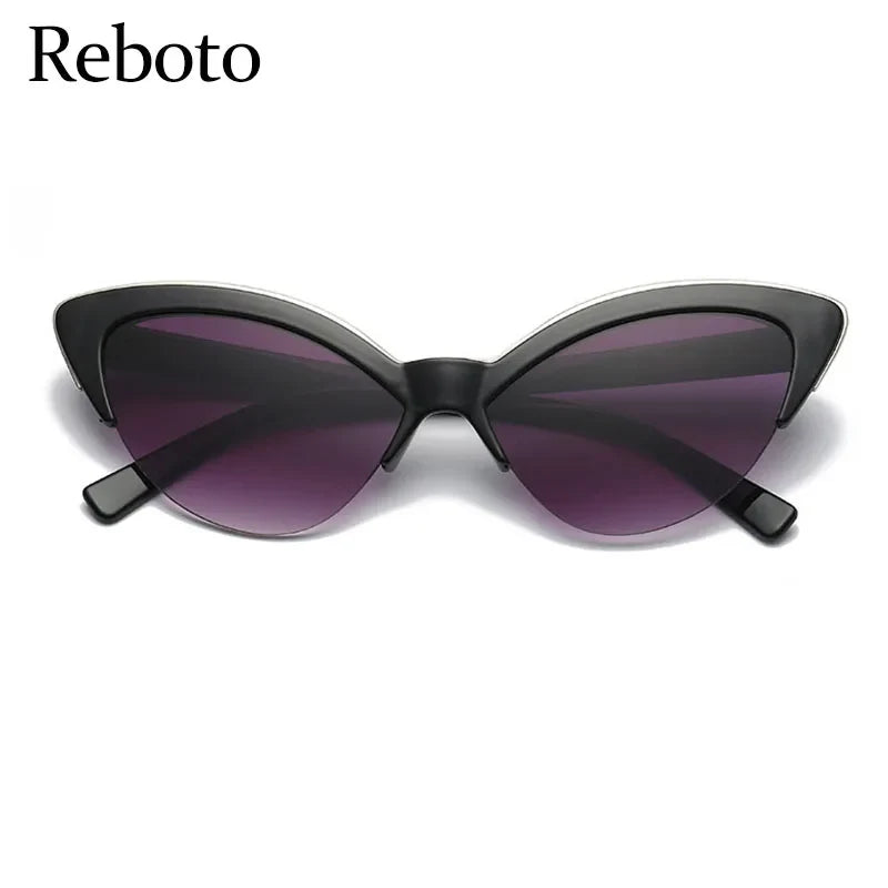 Sunglasses- Glasses For Women New Fashion Small Half Frame Eyewear