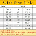 Skirts- Pleated Long Skirt Fashion Clothing Black White for Women