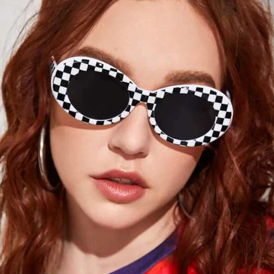 Sunglasses Men Women Purple Red Lens Protection Lattice Eyewear FashioSPECIFICATIONSBrand Name: GUANGDUOrigin: Mainland ChinaApplicable Scenarios: casualGender: WOMENStyle type: OvalModel Number: A053Item Type: EYEWEARProduct Type: FasDMEwomenstorenull