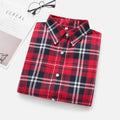 Women Plaid Shirt New Casual Flannel Cotton Lady Long Sleeve Shirt FemSPECIFICATIONSBrand Name: YEOINFabric Type: Polyester CottonHign-concerned Chemical: NonePattern Type: PlaidFit Type: SlimStyle: CasualAge: JUNIORCraft of Weaving: TDMEwomenstorenull