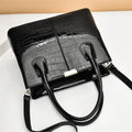 Handbag- Women Patent Pu Leather Mother Crossbody Bag Large Capacity