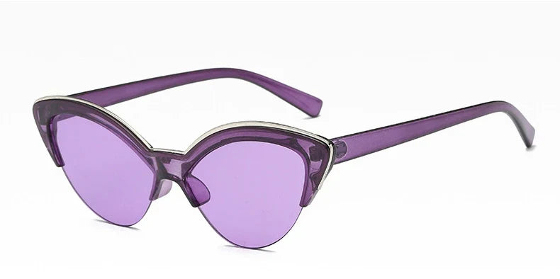 Sunglasses- Glasses For Women New Fashion Small Half Frame Eyewear