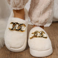 Slippers- Women's Warm Cotton House Slippers Female Indoor Plus Fur