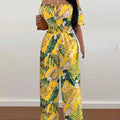 Fashion Printed Wide Leg Jumpsuit Women Sexy Slash Neck Off-shoulder HSPECIFICATIONSBrand Name: FUXIONGFUStyle: CasualAge: JUNIOROrigin: Mainland ChinaCN: GuangdongSeason: SummerMaterial: POLYESTERDecoration: noneFabric Type: POLYESTERDMEwomenstorenull