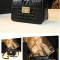 Crocodile pattern leather bag new women's bag, leather handbag, shouldSPECIFICATIONSBrand Name: NoEnName_NullHign-concerned Chemical: NoneHandbags Type: TotesTypes of bags: Handbags &amp; Crossbody bagsMain Material: Genuine leatherGenDMEwomenstorenull