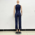 Sleeveless Sequined Jumpsuit Round Neck Slim Fit High Waist Sexy SprinSPECIFICATIONSBrand Name: mandylandyStyle: StreetwearAge: MIDDLE AGEOrigin: Mainland ChinaCN: GuangdongSeason: SummerMaterial: POLYESTERDecoration: SequinedFabric TyDMEwomenstorenull