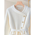 Cardigan- V-neck Long Sleeve Fashion Sweater Women High Street Casual