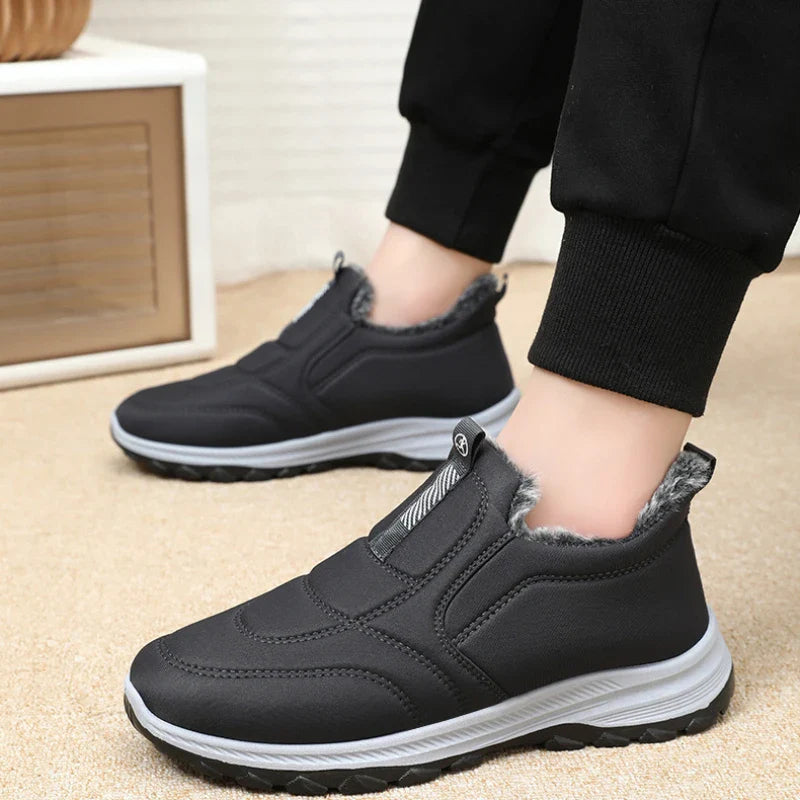 Sneakers- Women Shoes Winter Warmth and Plush Thickening for Outdoor