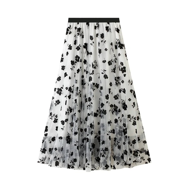 Skirt Women Vintage Butterfly Embroidery Elastic High Waist A-Line MesSPECIFICATIONSBrand Name: GLINDADAMaterial: POLYESTERMaterial: MeshMaterial: VoileStyle: Chinese StyleElasticity: Slight StrechOrigin: Mainland ChinaCN: GuangdongSeaDMEwomenstorenull