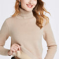 Turtleneck Sweater Women Korean Fashion Lined Warm Knitted Pullover SlSPECIFICATIONSBrand Name: NoEnName_Nullwhether full opening: NoClothing Length: regularMaterial: AcetateDecoration: sashesClosure Type: Single BreastedCollar: RuffleDMEwomenstorenull