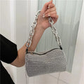 Handbag- Rhinestone Bucket Bag Glitter Chain Purse Women's Mini Bag