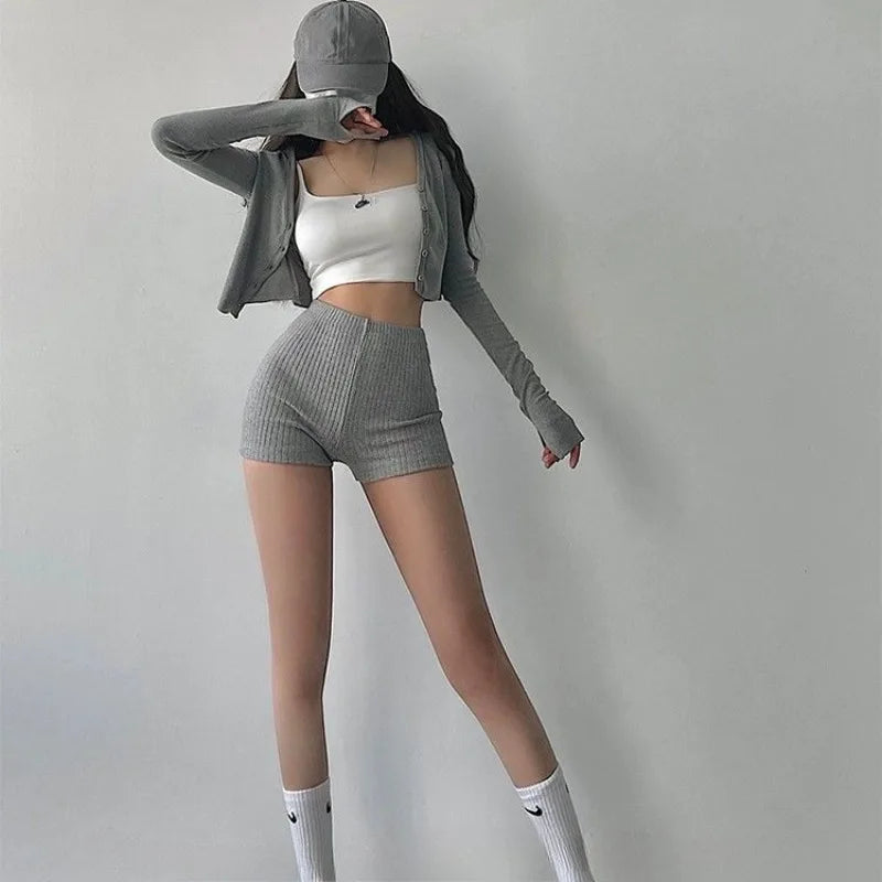 Style Shorts Women High Waist Sheath Stretch Solid Knitting HotSPECIFICATIONSBrand Name: AltayskiyDecoration: noneFabric Type: KnittedHign-concerned Chemical: NonePant Style: regularPattern Type: SolidFit Type: SlimStyle: Sexy &DMEwomenstorenull