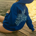 Sweatshirts- Women’s Hoodies Long Sleeve Flower Embroidery Oversized