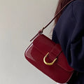 Women Flap Satchel Bag Fashion Messenger Bag Strap Adjustable Patent LSPECIFICATIONSBrand Name: macrouptaHign-concerned Chemical: NoneHandbags Type: Shoulder BagsTypes of bags: Shoulder &amp; Crossbody BagsMain Material: PULining MaterDMEwomenstorenull