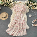 Floral Print Ruffle Chiffon Elegant Midi Dress A-line V Neck Beach VacSPECIFICATIONSBrand Name: unidanceElasticity: Non StrechSleeve Style: regularFabric Type: POLYESTERHign-concerned Chemical: NonePattern Type: PrintFit Type: SlimSilhDMEwomenstorenull