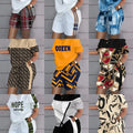 Women's T-shirt+Hot Pants Two Piece Set Fashion Casual Printing Quick