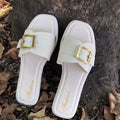 Slippers- Buckle Outer Slippers Wear with Belt Anti Slip Platform