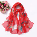 Scarf Women Foulard Shawl Bandana Elegant Beach Sun ProtectionSPECIFICATIONSDepartment Name: ADULTSize: 50*160cm(1cm=0.39in)pattern: RoseApply to season: Spring,Autumn,summerStyle: ElegantColor: Red,Black,Navy blueBrand Name: NDMEwomenstorenull