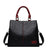 Handbag- Fashion Solid Color Shoulder Large Capacity Soft Leather