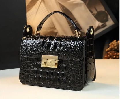 Crocodile pattern leather bag new women's bag, leather handbag, shouldSPECIFICATIONSBrand Name: NoEnName_NullHign-concerned Chemical: NoneHandbags Type: TotesTypes of bags: Handbags &amp; Crossbody bagsMain Material: Genuine leatherGenDMEwomenstorenull