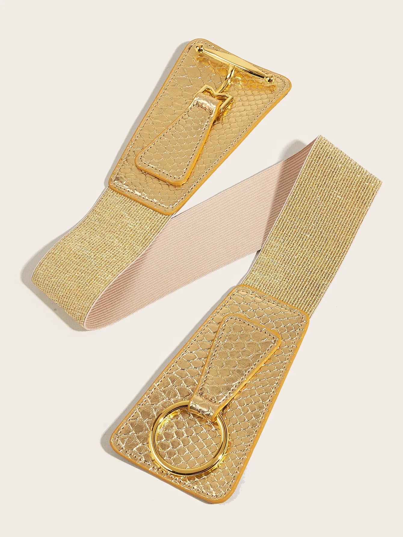 New Elastic Metal Waist Belts for Dresses Metal Silver Gold Color LadiSPECIFICATIONSBrand Name: FGHGFDepartment Name: ADULTBelts Material: MetalBelts Material: PUOrigin: Mainland ChinaCN: ZhejiangGender: WOMENStyle: CasualBuckle Width:DMEwomenstorenull