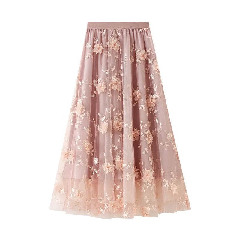 Skirt Women Vintage Butterfly Embroidery Elastic High Waist A-Line MesSPECIFICATIONSBrand Name: GLINDADAMaterial: POLYESTERMaterial: MeshMaterial: VoileStyle: Chinese StyleElasticity: Slight StrechOrigin: Mainland ChinaCN: GuangdongSeaDMEwomenstorenull