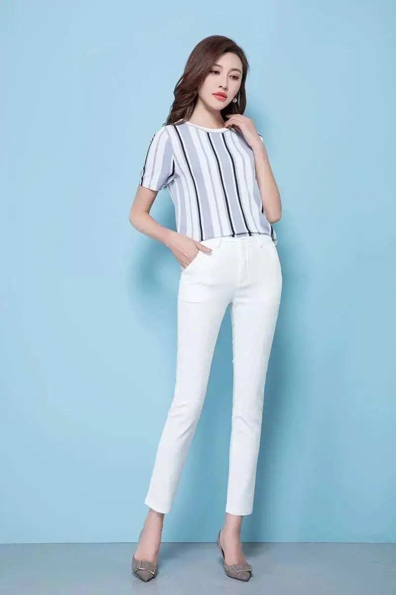 Fashion Ankle Length Suit Pants Office Lady Pencil Spring High Waist WSPECIFICATIONSBrand Name: PPLMHUStyle: Office LadyAge: MIDDLE AGEOrigin: Mainland ChinaCN: HunanSeason: Spring/SummerWaist Type: highDecoration: ButtonDecoration: PoDMEwomenstorenull