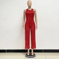 Sleeveless Sequined Jumpsuit Round Neck Slim Fit High Waist Sexy SprinSPECIFICATIONSBrand Name: mandylandyStyle: StreetwearAge: MIDDLE AGEOrigin: Mainland ChinaCN: GuangdongSeason: SummerMaterial: POLYESTERDecoration: SequinedFabric TyDMEwomenstorenull