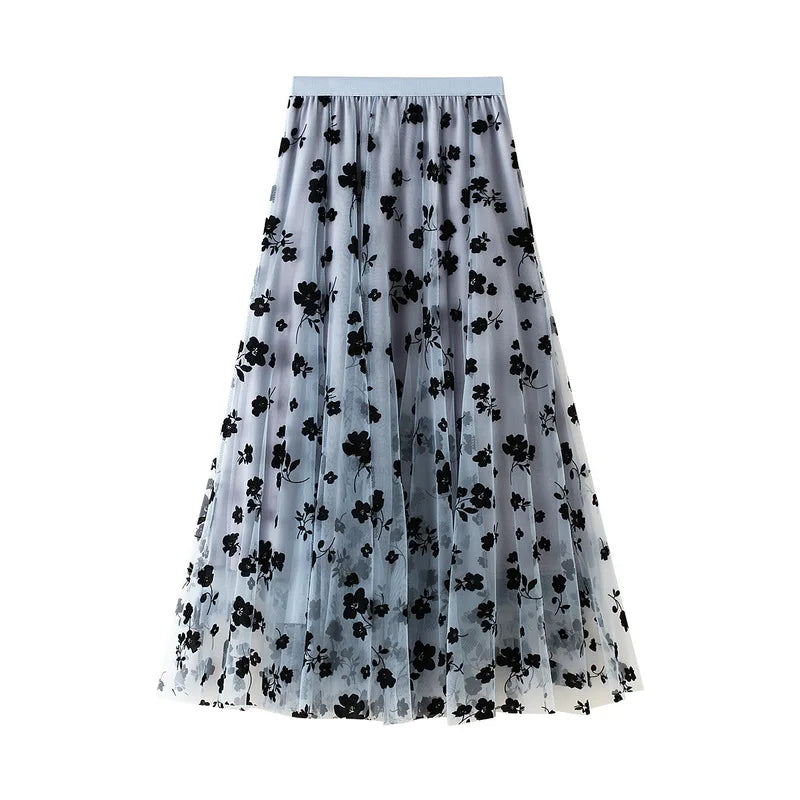 Skirt Women Vintage Butterfly Embroidery Elastic High Waist A-Line MesSPECIFICATIONSBrand Name: GLINDADAMaterial: POLYESTERMaterial: MeshMaterial: VoileStyle: Chinese StyleElasticity: Slight StrechOrigin: Mainland ChinaCN: GuangdongSeaDMEwomenstorenull