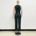 Sleeveless Sequined Jumpsuit Round Neck Slim Fit High Waist Sexy SprinSPECIFICATIONSBrand Name: mandylandyStyle: StreetwearAge: MIDDLE AGEOrigin: Mainland ChinaCN: GuangdongSeason: SummerMaterial: POLYESTERDecoration: SequinedFabric TyDMEwomenstorenull