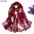 Scarf Women Foulard Shawl Bandana Elegant Beach Sun ProtectionSPECIFICATIONSDepartment Name: ADULTSize: 50*160cm(1cm=0.39in)pattern: RoseApply to season: Spring,Autumn,summerStyle: ElegantColor: Red,Black,Navy blueBrand Name: NDMEwomenstorenull