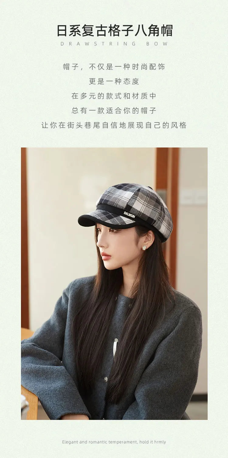 Slimming fashionable and simple newsboy octagonal painter capsSPECIFICATIONSBrand Name: NoEnName_NullFeature: Keep warmApplicable Season: winterOrigin: Mainland ChinaCN: ZhejiangMaterial: POLYESTERApplicable Scene: Go shoppingHDMEwomenstorenull