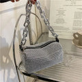 Handbag- Rhinestone Bucket Bag Glitter Chain Purse Women's Mini Bag