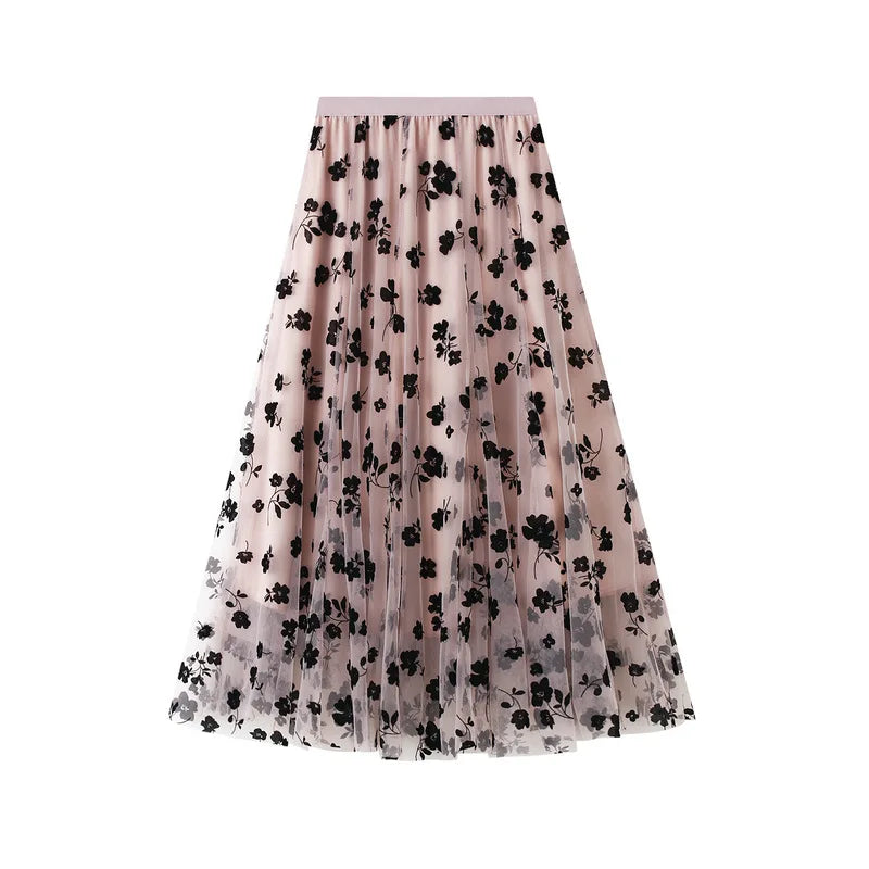 Skirt Women Vintage Butterfly Embroidery Elastic High Waist A-Line MesSPECIFICATIONSBrand Name: GLINDADAMaterial: POLYESTERMaterial: MeshMaterial: VoileStyle: Chinese StyleElasticity: Slight StrechOrigin: Mainland ChinaCN: GuangdongSeaDMEwomenstorenull