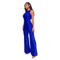 Sleeveless Sequined Jumpsuit Round Neck Slim Fit High Waist Sexy Sprin