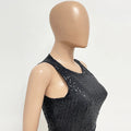 Sleeveless Sequined Jumpsuit Round Neck Slim Fit High Waist Sexy SprinSPECIFICATIONSBrand Name: mandylandyStyle: StreetwearAge: MIDDLE AGEOrigin: Mainland ChinaCN: GuangdongSeason: SummerMaterial: POLYESTERDecoration: SequinedFabric TyDMEwomenstorenull