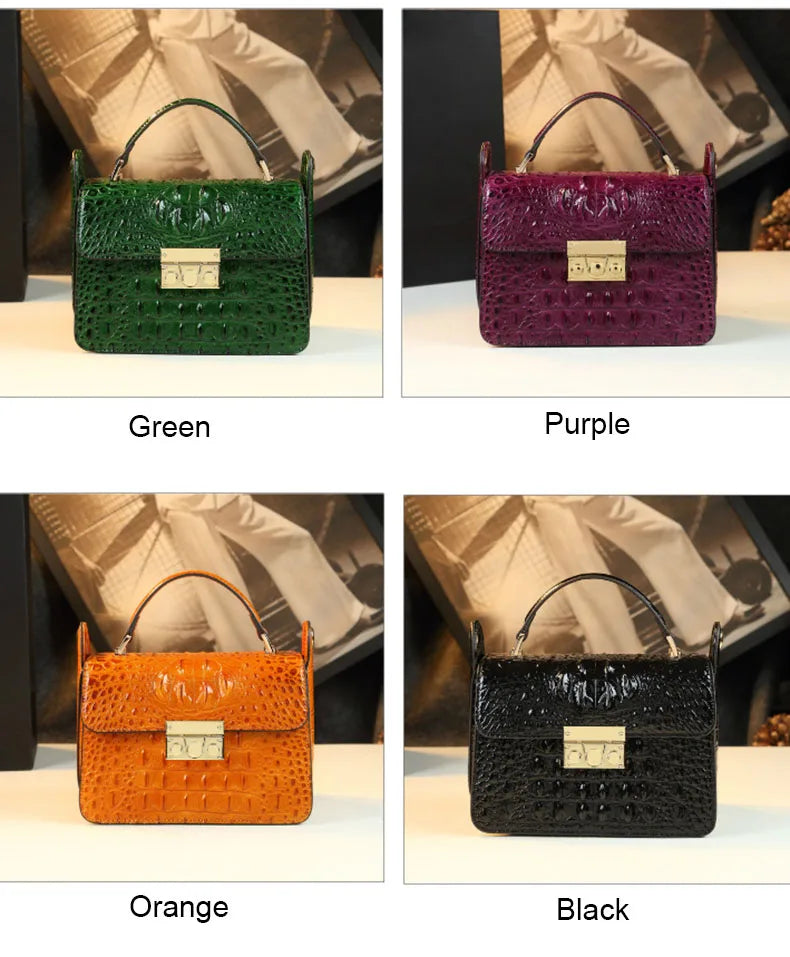 Crocodile pattern leather bag new women's bag, leather handbag, shouldSPECIFICATIONSBrand Name: NoEnName_NullHign-concerned Chemical: NoneHandbags Type: TotesTypes of bags: Handbags &amp; Crossbody bagsMain Material: Genuine leatherGenDMEwomenstorenull