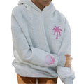 Sweatshirts- Women’s Hoodies Long Sleeve Flower Embroidery Oversized