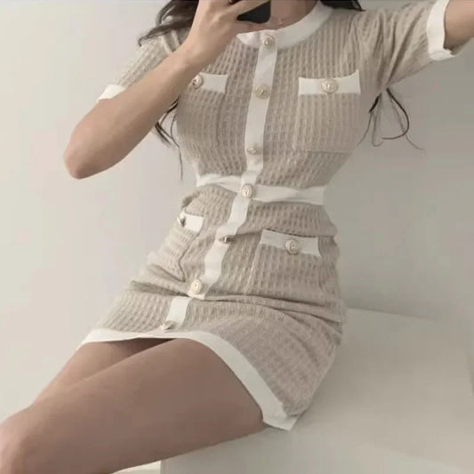 Wool Knitted Dress Party Autumn Black Slim Button Bodycon Mini DressSPECIFICATIONSBrand Name: SURWENYUEElasticity: Slight StrechSleeve Style: regularFabric Type: KnittingHign-concerned Chemical: NonePattern Type: StripedFit Type: sliDMEwomenstorenull