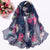 Scarf Women Foulard Shawl Bandana Elegant Beach Sun ProtectionSPECIFICATIONSDepartment Name: ADULTSize: 50*160cm(1cm=0.39in)pattern: RoseApply to season: Spring,Autumn,summerStyle: ElegantColor: Red,Black,Navy blueBrand Name: NDMEwomenstorenull