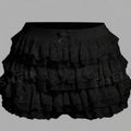 Women's Sweet Bow Lace Ruffles Shorts  Aesthetic Elastic Waist Short PSPECIFICATIONSBrand Name: hiriginDecoration: BOWDecoration: RUFFLESDecoration: TierredFabric Type: BroadclothHign-concerned Chemical: NonePant Style: regularPattern DMEwomenstorenull