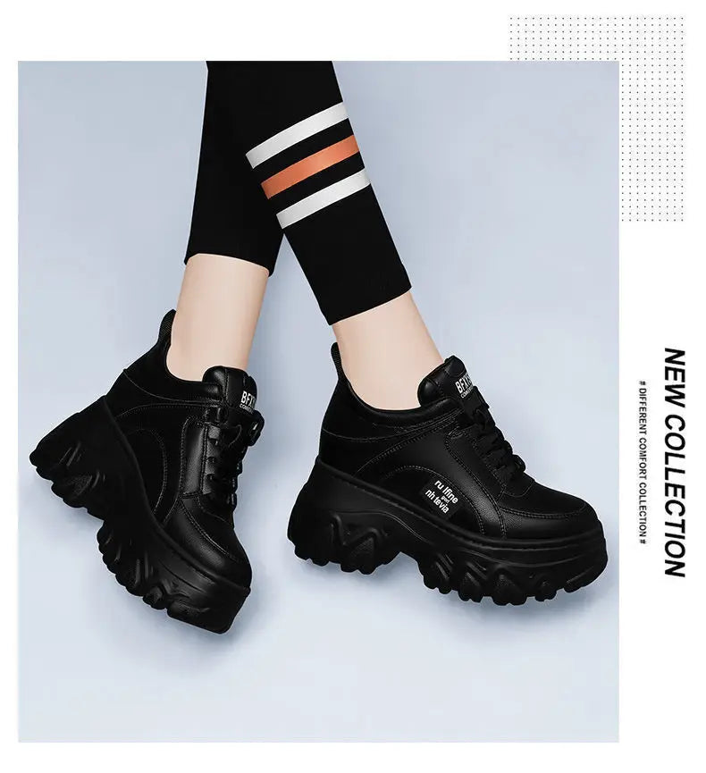 Sneakers- Shoes Comfortable Female Fashion High Heel Woman Sneakers