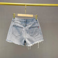 Denim Shorts Retro Slim Ragged Hot Pants Female Short JeansSPECIFICATIONSBrand Name: VWBQNZDecoration: ButtonDecoration: HOLEDecoration: PocketsFabric Type: BroadclothHign-concerned Chemical: NonePant Style: regularPattern TDMEwomenstorenull