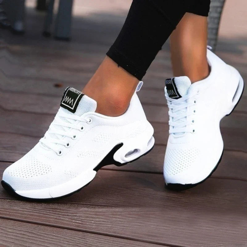 New Sneakers Platform Mesh Light Weight Casual Sports Shoes for WomenSPECIFICATIONSDepartment Name: ADULTBrand Name: MaterswePattern Type: PATCHWORKFashion Element: ShallowFit: Fits true to size, take your normal sizeLining Material: DMEwomenstorenull