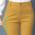 Slim Skinny High Waist Elastic Pencil Pants Women Ankle-length TrouserSPECIFICATIONSsring summer OL pantalones de mujer: retro korean casual office slim pantsvintage work wear high waist pantalones: oversized 4XL candy color trousers wDMEwomenstorenull