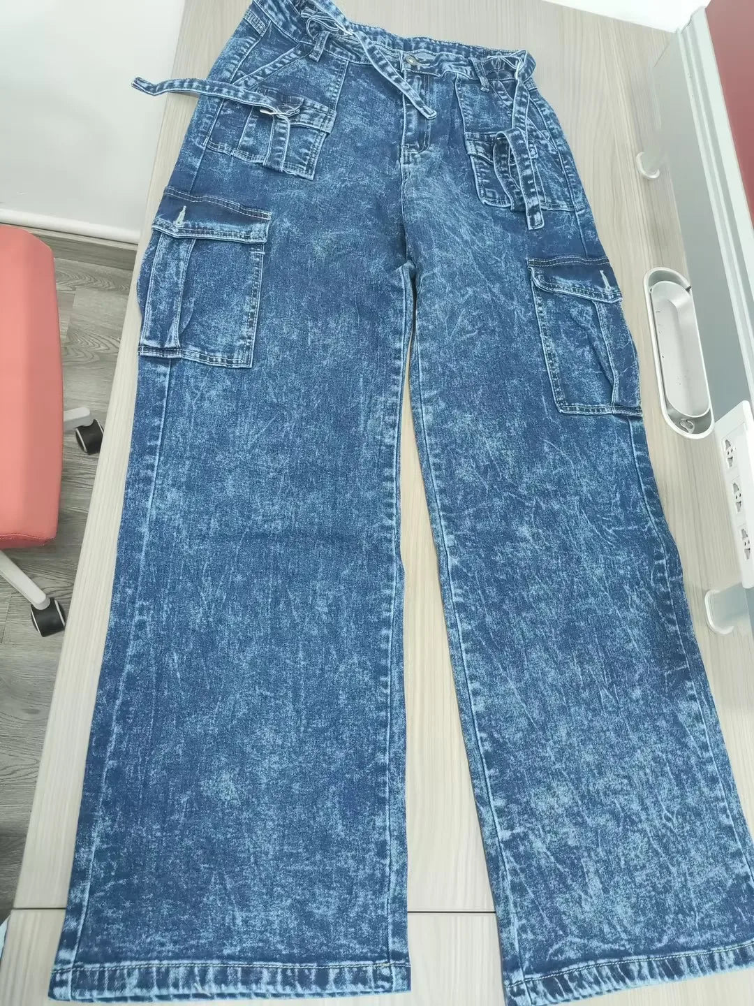 Women's Fashion Jeans High Waist Elastic Denim Pants Straight Leg LengSPECIFICATIONSBrand Name: CAREER ELITEMaterial: COTTONMaterial: POLYESTERElasticity: Medium StrecthFabric Type: Thin denimHign-concerned Chemical: NoneLength: Ankle-DMEwomenstorenull